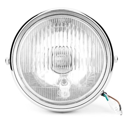 Universaali Moottoripyörän Retro Hopeinen Kuori Valkoinen Linssi Ajovalaisin Etuvalo GN125:lle