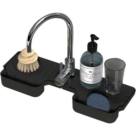 2 st Köksbänksmatta för Kran, Kranstänkskydd, Silikonkranmatta, Bänkskydd för Kran, Köksbänksskydd