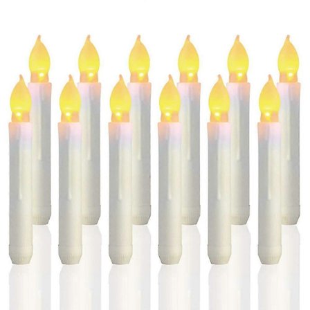 12 st Flamfria LED-ljus, batteridrivna ljus (FMY)