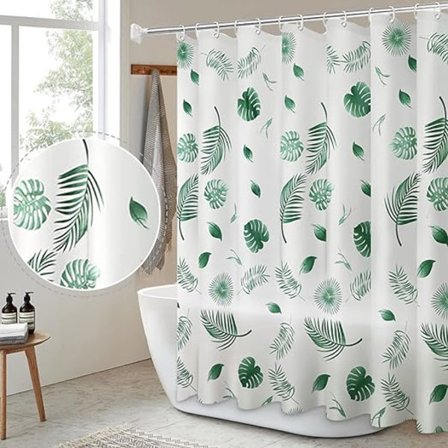 1 kpl suihkuverho 180 x 180cm - Hometta hylkivä - Vedenkestävä