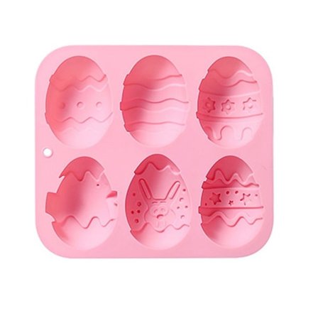 Påske Silikonform Kanin Egg ROSA