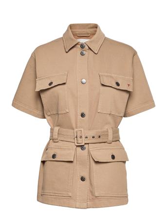 Mandela Ss Pocket Jacket Khaki Beige Tomorrow