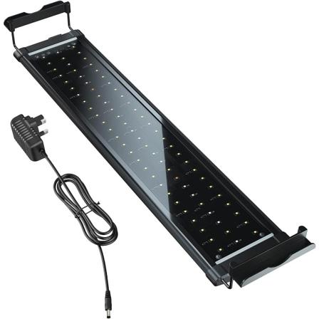 Full Spectrum LED Aquarium Light med uttrekkbare braketter, egnet for ferskvanns-/saltvannsakvarier og planteakvarier (LB-60-90cm)