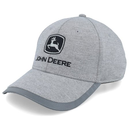 John Deere - Grå adjustable Keps - Fabric Heather Grey/Reflective Adjustable @ Hatstore