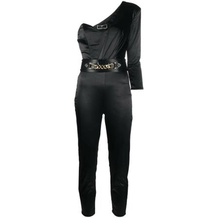 Elisabetta Franchi, Jumpsuits Zwart, Dames, Maat:S