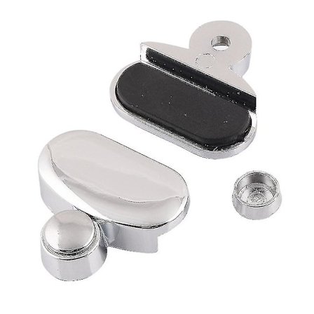 4 stk Glassklemmer Badspeil Klips Inkludert Legering Glassklemme Hylle Støttebraketter Holder