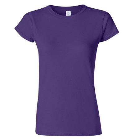 Gildan Ladies Soft Style Kortärmad T-shirt L Lila
