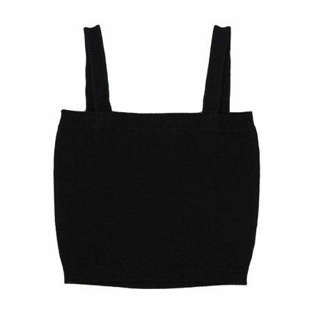 Chiara Ferragni Collection Sleeveless Strik Sort, Dame Toppe