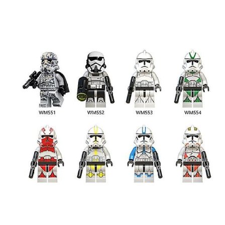 Star Wars Minifigurer Storm Clone Soldier Montert Byggeklossleker