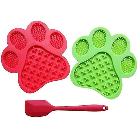 Slikkemåtte til hunde, Langsom fodringsautomat med sugekop til kæledyr, kat og hund, slikkplade til madgodbidder