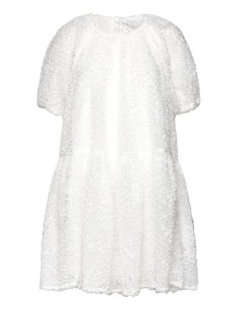 Slfmanuela 2/4 Short Structure Dress B White Selected Femme