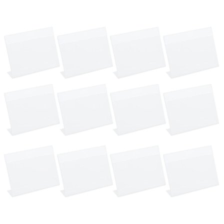 12 stk. plastikmærker, klare prismærker, supermarkedsprismærker, detailhandelsprismærker, plastikprismærker