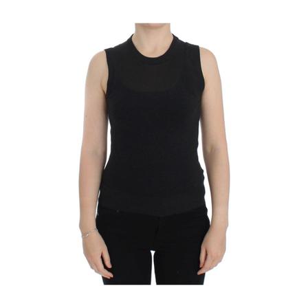 Dolce & Gabbana Sleeveless Crewneck Väst Pullover svart, Dam, Dam, Storlek: M
