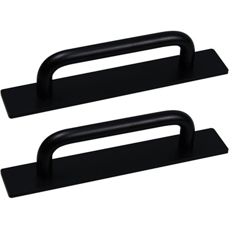 2 kappaletta - Kahva - musta - 150mm - Ovenkahvat - Oven helat - Metalli - Liukuoven kahva - keittiöön, ikkunaan tai liukuvaan kaappiin