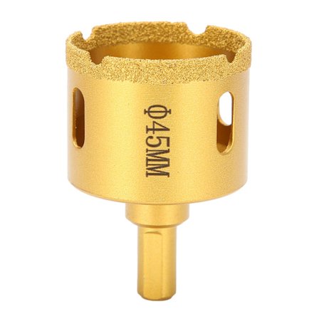 45mm Loddet Diamantbor Til Marmor, Glas, Keramiske Fliser Hulsav Til Håndelektrisk Boremaskine