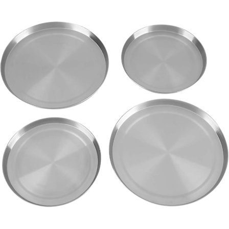 4 stk./sæt Køkkenkomfur Topbrænderdæksler i rustfrit stål Komfurbeskyttelse, genanvendelig og nem at rengøre