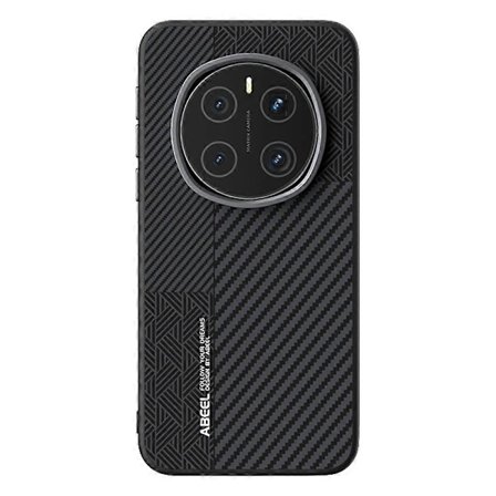 ABEEL Skal för Honor Magic7 Pro 5G PC+TPU+Aluminiumlegering+PU Läder Telefonskydd Kompatibelt