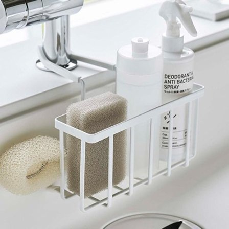 Opvaskekludholder og rengøringsmiddelstativ til køkkenvask