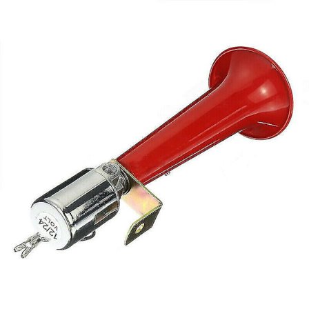 180db Rød Super Høj Luft Horn Fuglekalds Luft Horn Enkelt Rør Luft Horn Horn Bil Lastbil Lastbil (rød) (1 stk)