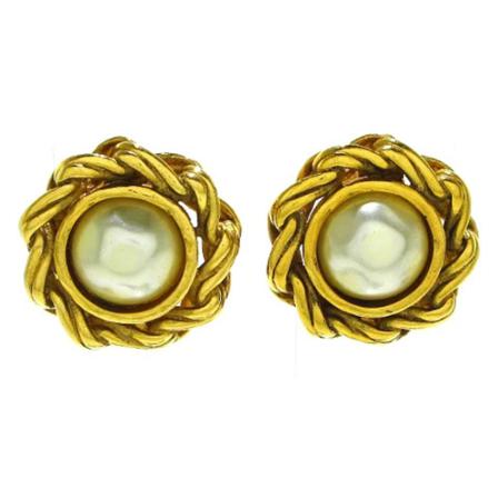 Chanel Vintage - Vintage Smycken - Gul - Dam - Storlek: One Size, Dam, Storlek: ONE SIZE