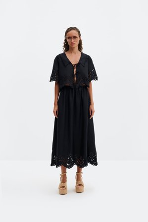 Malina - Chara maxi skirt - 34 - Black