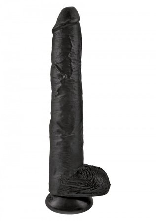 KING COCK 14'' COCK WITH BALLS BLACK