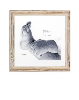 Broderikit Billede Lille fod - Vervaco