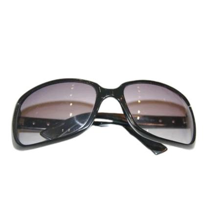 Armani Pre-owned, Pre-owned Plasticsunglasses Zwart, Dames, Maat:ONE Size