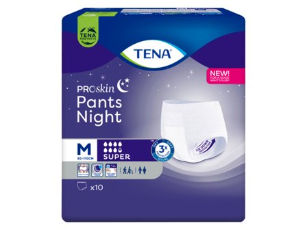 Tena Pants Super Night, Medium, 10 stk.
