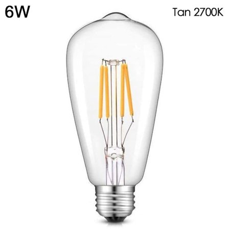 LED glödlampa Vintage Bulb 6WTAN 2700K TAN 2700K
