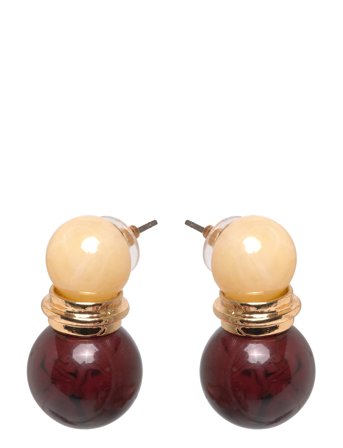 Mango Combined Bead Earrings - Gold - ONE SIZE