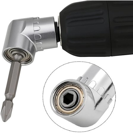 Vinkel Skruvmejsel I Vinkeladapter I Vinkel Skruvmejsel I Vinkelbitshållare I 105 Grader I 1/4" HEX I Svart