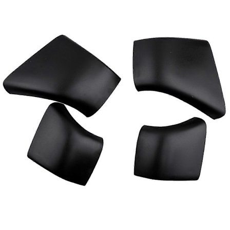 4 stk Takstativ Deksel Dekk Rail End Shell Erstatning Passer For Tesla Model 3 Tilbehør