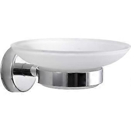 (NYHET) Verre Såpeholder og Veggfeste Selvklebende Baderom Rustfritt Stål Polert Finish, produsert i EU, 20 års garanti