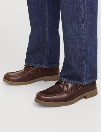 Jack & Jones Jfwdartmoor Pu Boat Shoe - Brown - 41