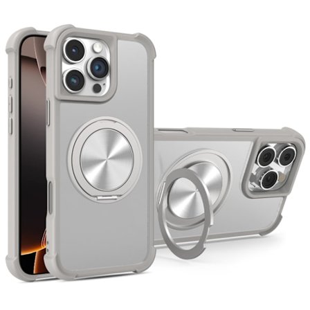 iPhone 16 Pro CD-textur 360 Graders Rotationshållare MagSafe Skal