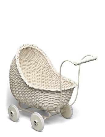 Smallstuff | Dolls Stroller, Off. White | 53X 35X 32CM