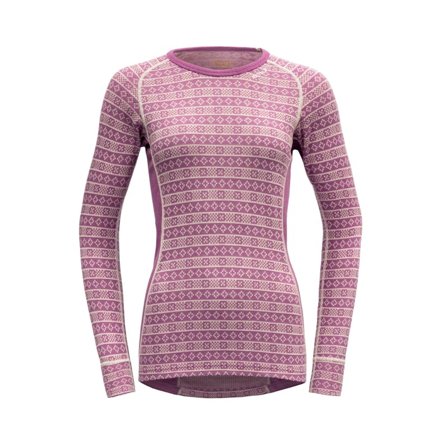 Devold Alnes Woman Shirt Women base layer tops Pink XS