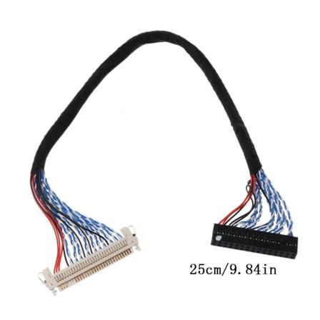 Black Wires -jalusta LVDS-kaapeli Soveltuu LCD-näytölle, jossa on 2-kanavainen LVDS-liitäntä