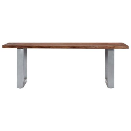 Vidaxl Soffbord Med Levande Kanter 115x60x40 Cm Massivt Akaciatr Brun