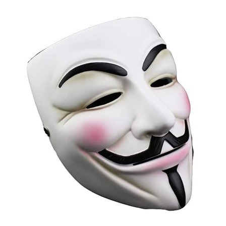 Halloween-maske, V for Vendetta-maske, maske for voksne/barn, anonym maske