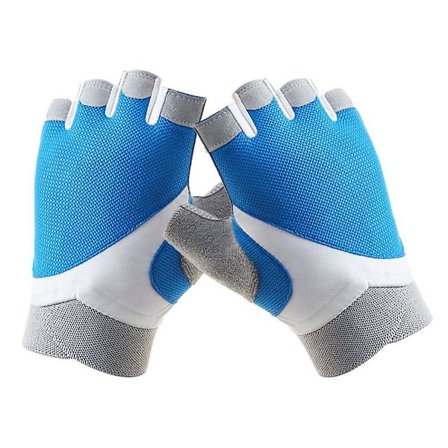 Åndbare træningshandsker, vægtløftningshandsker uden fingre med buet rygløs