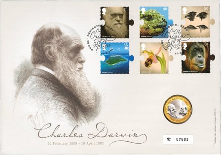 Storbritannien 2009 - Møntbrev med 2 pund mønt