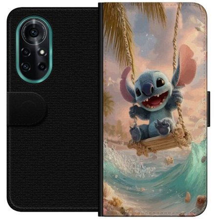 Kompatibelt Plånboksfodral till Huawei Huawei nova 8 Pro Disney Stitch blå alien söt figur samlarobjekt