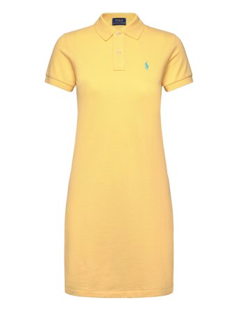 Cotton Mesh Polo Dress Yellow Polo Ralph Lauren