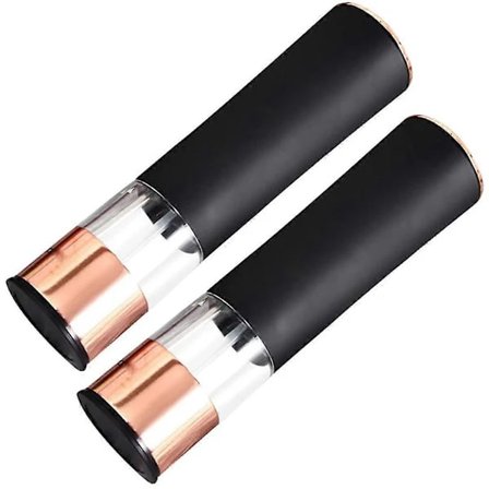 RY-2 stk Automatiske Salt- og Peberkværne Elektrisk Krydderikværn Batteridrevet Justerbar Grovhed Peber