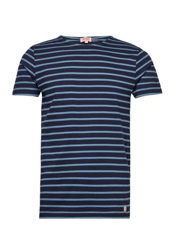 Breton Striped Shirt Héritage T-shirts Short-sleeved Marineblå Armor Lux*Betinget Tilbud