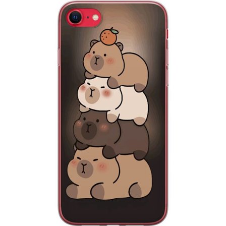 Kompatibelt Mobildeksel til Apple iPhone 7 Capybara Kawaii Søt Dyr Figur