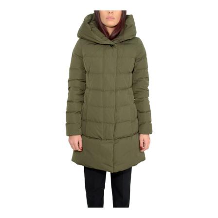 Woolrich, Green Puffy Prescot Parka Zielony, Kobieta, Rozmiar: S
