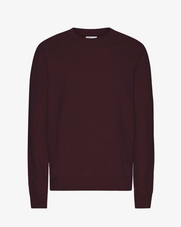 Classic Organic Crew - Oxblood Red XL